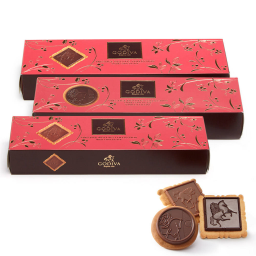 Godiva Assorted Chocolate Biscuits, Set of 3, 12 pc. each