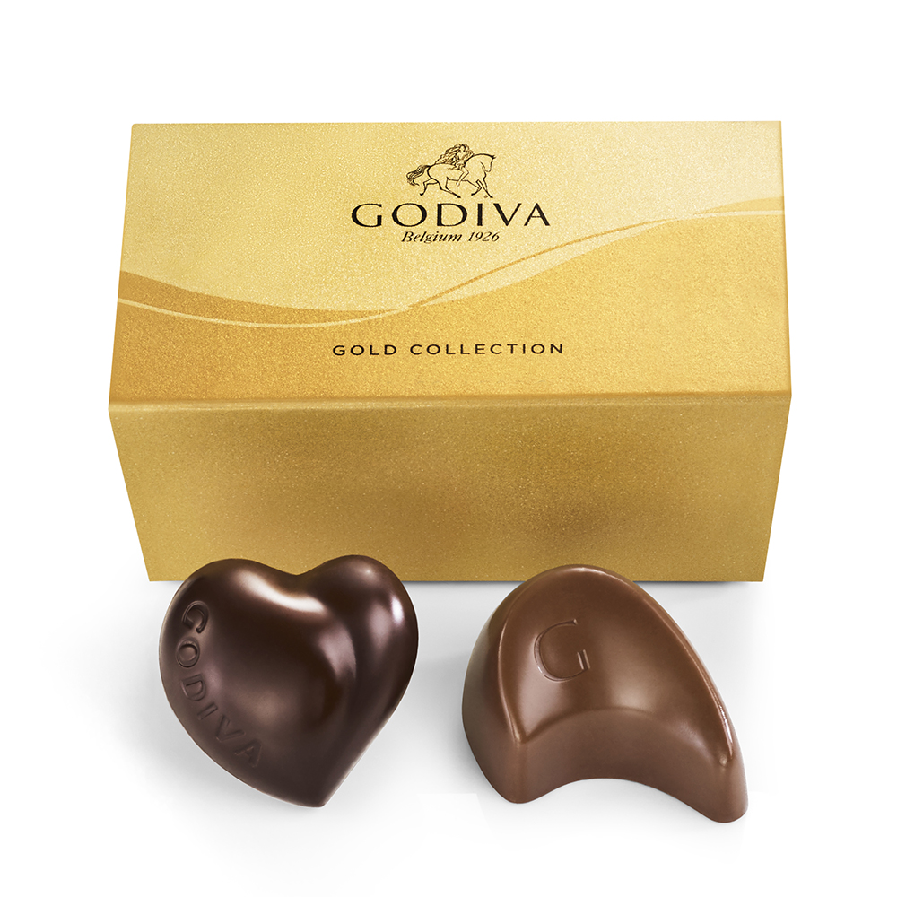 Godiva Assorted Chocolate Gold Party Favor, 2 pc