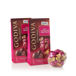 Godiva Wrapped Milk Chocolate Truffles, Large Bags, Set of 2, 19 pc. each